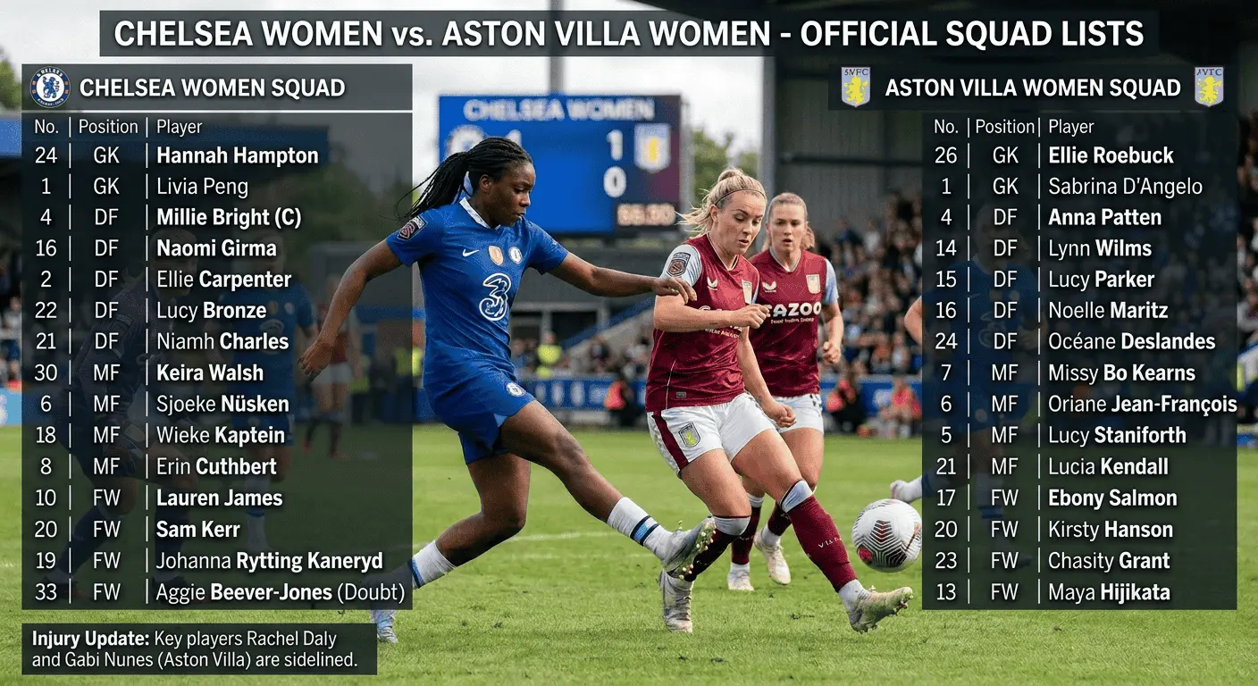 Chelsea Women vs Aston Villa Women