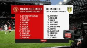 Manchester United vs Leeds en Vivo