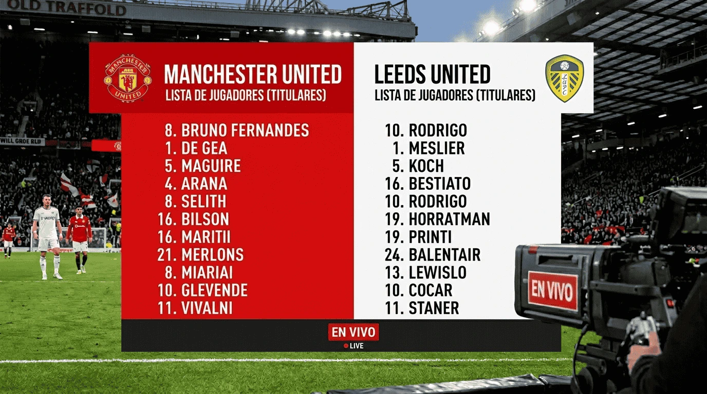 Manchester United vs Leeds en Vivo